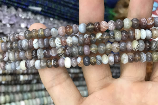 CRB3069 15.5 inches 4*6mm rondelle Botswana agate beads