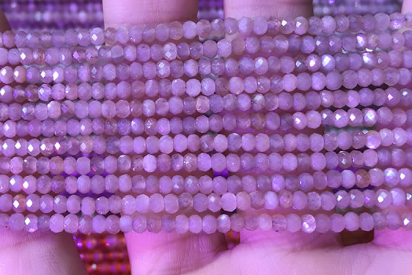 CRB3107 15.5 inches 2*3mm faceted rondelle tiny moonstone beads