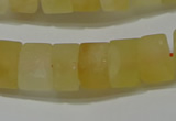 CRB312 15.5 inches 8*12mm tyre matte citrine gemstone beads wholesale