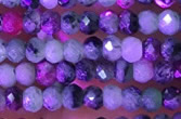 CRB3120 15.5 inches 2*3mm faceted rondelle tiny ruby zoisite beads