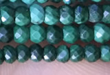 CRB3128 15.5 inches 2*3mm faceted rondelle tiny malachite beads