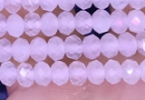 CRB3140 15.5 inches 2.5*4mm faceted rondelle tiny white moonstone beads