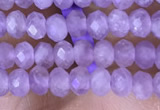 CRB3146 15.5 inches 2.5*4mm faceted rondelle tiny lavender amethyst beads