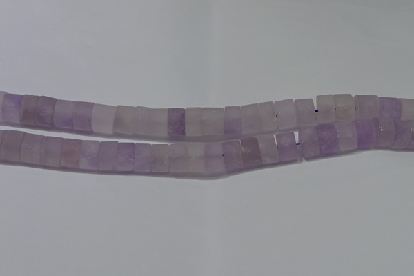 CRB315 15.5 inches 8*12mm tyre matte amethyst gemstone beads