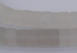 CRB316 15.5 inches 8*12mm tyre white crystal gemstone beads