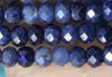 CRB3162 15.5 inches 2.5*4mm faceted rondelle tiny sapphire beads