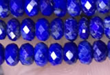 CRB3177 15.5 inches 2.5*4mm faceted rondelle tiny lapis lazuli beads