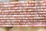 CRB3202 15.5 inches 2.5*4mm faceted rondelle pink opal beads