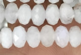 CRB3210 15.5 inches 3.5*6mm faceted rondelle white moonstone beads