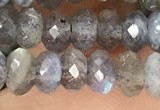 CRB3212 15.5 inches 3.5*6mm faceted rondelle labradorite beads