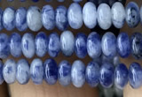 CRB4005 15.5 inches 2.5*4.5mm rondelle blue spot stone beads wholesale