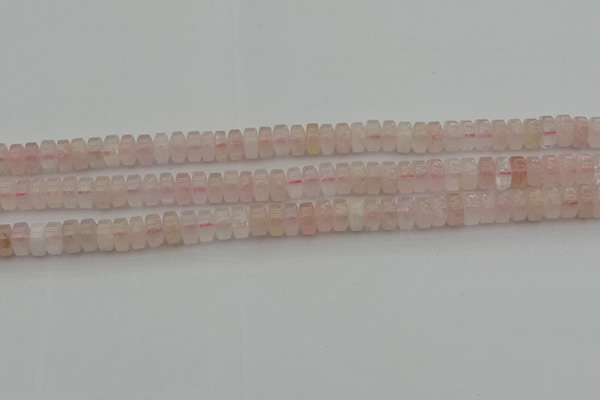 CRB401 15.5 inches 5*8mm rondelle rose quartz beads wholesale