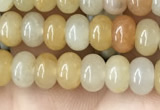 CRB4038 15.5 inches 4*6mm rondelle yellow jade beads wholesale