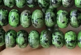 CRB4042 15.5 inches 4*6mm rondelle imitation ruby zoisite beads