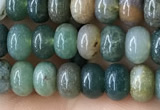 CRB4043 15.5 inches 4*6mm rondelle Indian Agate beads wholesale