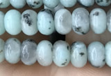 CRB4048 15.5 inches 4*6mm rondelle sesame jasper beads wholesale