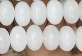 CRB4070 15.5 inches 5*8mm rondelle white jade beads wholesale