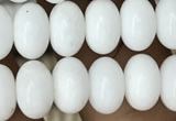 CRB4071 15.5 inches 5*8mm rondelle white porcelain beads wholesale