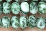 CRB4116 15.5 inches 5*8mm faceted rondelle Qinghai jade beads