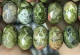 CRB4118 15.5 inches 5*8mm faceted rondelle unakite beads