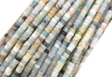 CRB4150 15 inches 2*4mm heishi colorful amazonite beads wholesale