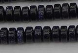 CRB420 15.5 inches 5*8mm rondelle blue goldstone beads wholesale