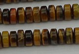 CRB435 15.5 inches 5*8mm rondelle yellow tiger eye beads