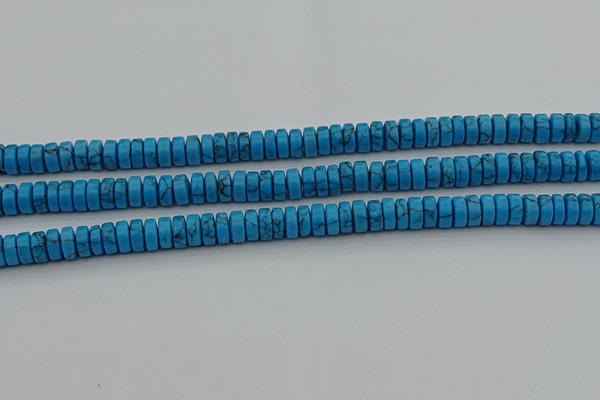 CRB440 15.5 inches 5*8mm rondelle turquoise beads wholesale