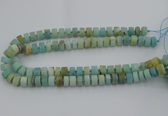 CRB470 15.5 inche 8*12mm tyre matte amazonite gemstone beads