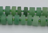 CRB472 15.5 inches 5*8mm tyre green aventurine beads wholesale