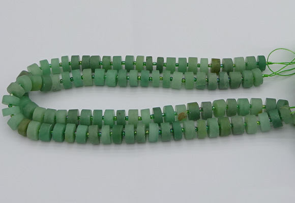 CRB473 15.5 inches 6*10mm tyre green aventurine beads wholesale