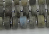 CRB484 15.5 inches 7*12mm tyre labradorite gemstone beads