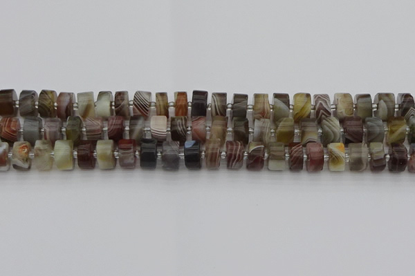 CRB494 15.5 inches 6*10mm tyre botswana agate beads wholesale