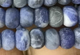 CRB5006 15.5 inches 4*6mm rondelle matte sodalite beads wholesale