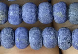 CRB5025 15.5 inches 4*6mm rondelle matte lapis lazuli beads wholesale