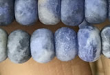 CRB5056 15.5 inches 5*8mm rondelle matte sodalite beads wholesale