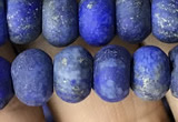 CRB5075 15.5 inches 5*8mm rondelle matte lapis lazuli beads wholesale