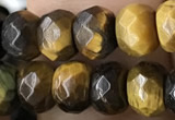 CRB5121 15.5 inches 4*6mm faceted rondelle yellow tiger eye beads