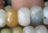 CRB5164 15.5 inches 5*8mm faceted rondelle amazonite beads wholesale