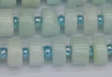 CRB531 15.5 inches 6*10mm tyre Chinese amazonite beads wholesale