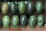 CRB5311 15.5 inches 4*6mm rondelle bronze green stone beads