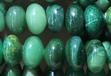 CRB5313 15.5 inches 4*6mm rondelle green jasper beads