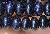 CRB5317 15.5 inches 4*6mm rondelle blue goldstone beads wholesale