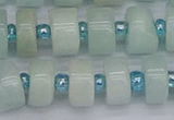 CRB532 15.5 inches 6*12mm tyre Chinese amazonite beads wholesale