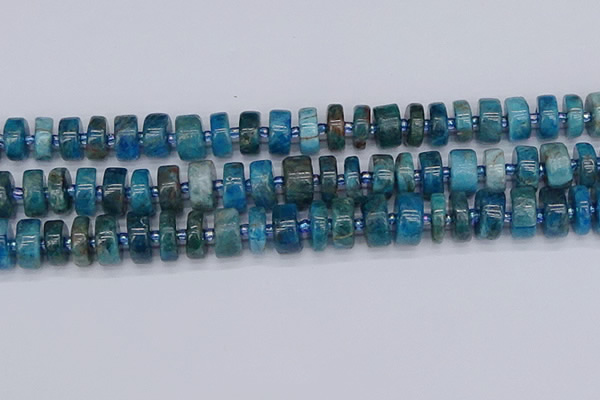 CRB539 15.5 inches 7*14mm tyre apatite gemstone beads wholesale