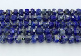 CRB5629 15.5 inches 6*9mm – 9*10mm faceted rondelle lapis lazuli beads