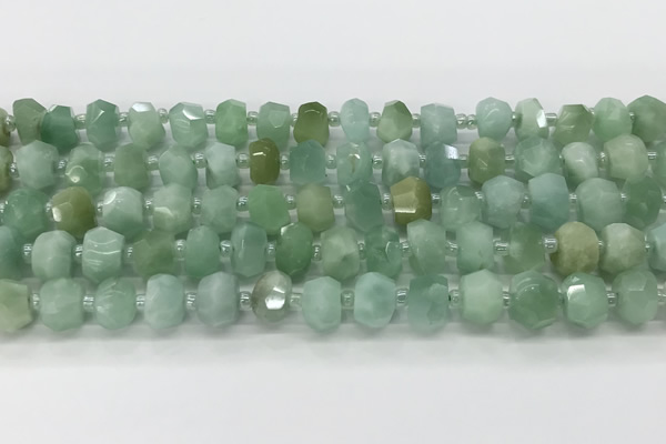 CRB5650 15.5 inches 5*8mm-6*10mm faceted rondelle jade beads wholesale