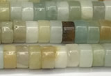 CRB5680 15 inches 4*6mm heishi amazonite beads wholesale