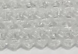 CRB5687 15 inches 4*4mm white crystal beads wholesale