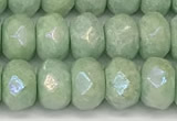 CRB5706 15 inches 5*8mm faceted rondelle AB-color jade beads